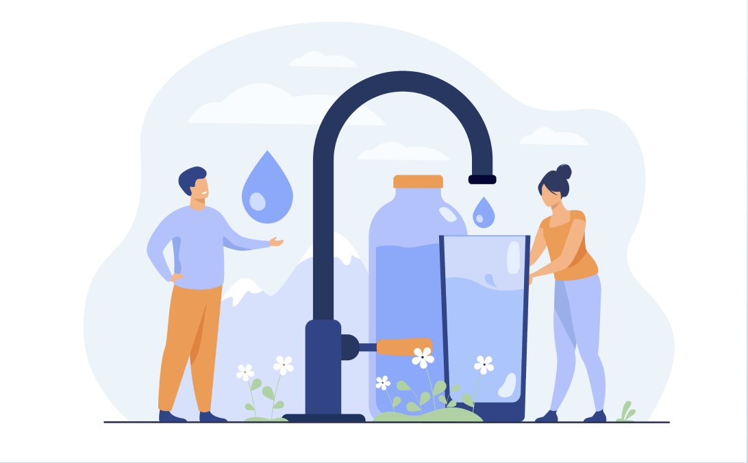 Illustration : bien s'hydrater